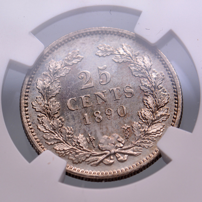 25 cent William III NGC PF 63 by Artista Desconhecido