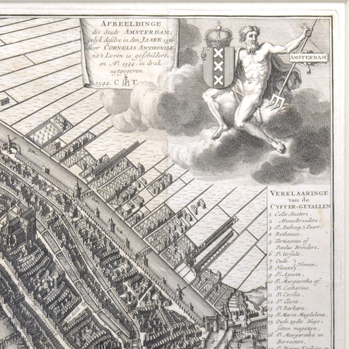 Amsterdam city plan - Joost van Sassen by Cornelis Anthonisz.