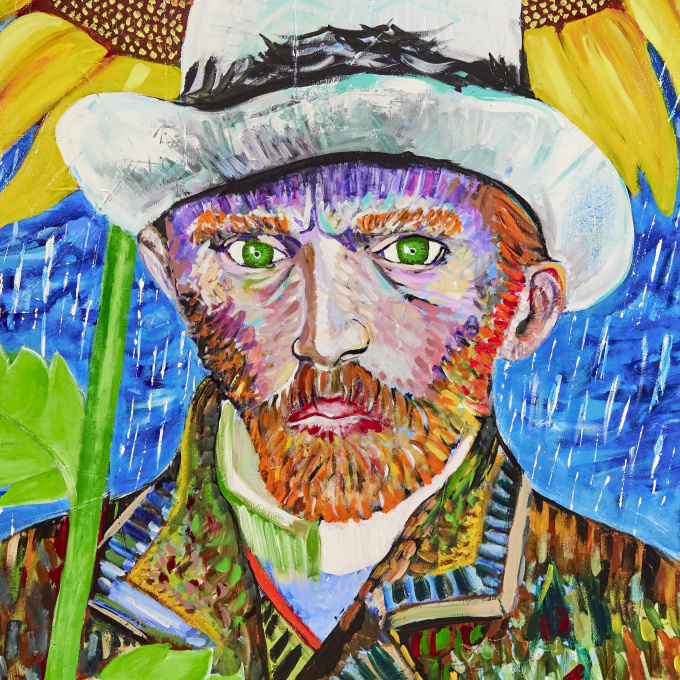 Van Gogh Sunflower by Art by Son