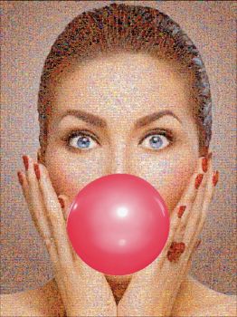 Bubble me rouge by Joël Moens de Hase