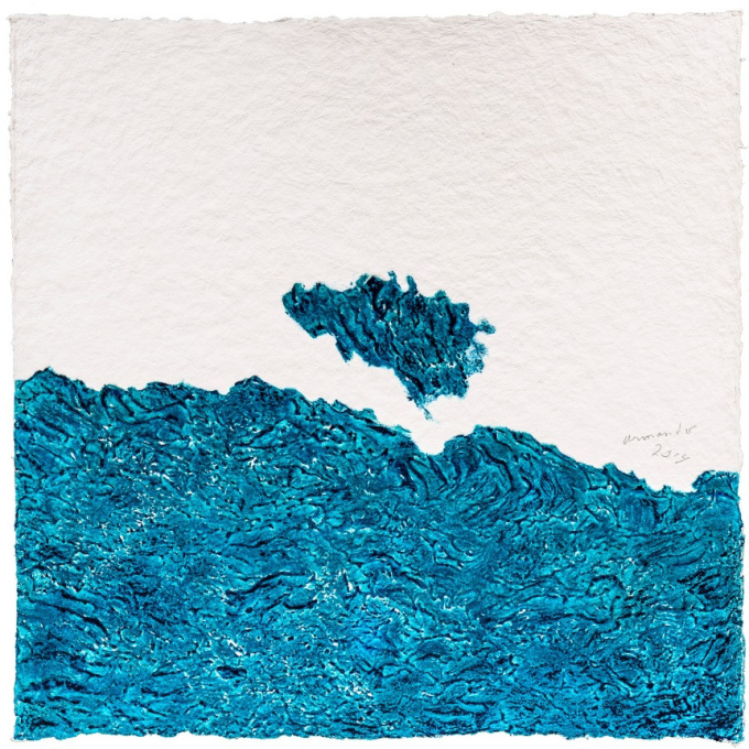 'Landschaft (blau)' by Armando