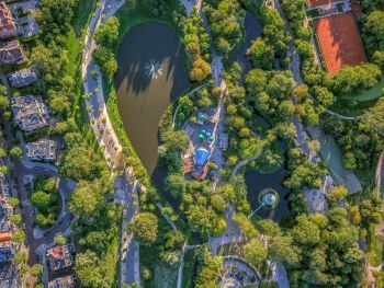 Vondelpark - Amsterdam Aerials by Jeffrey Milstein