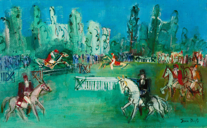 Les courses d'Obstacles  by Jean Dufy