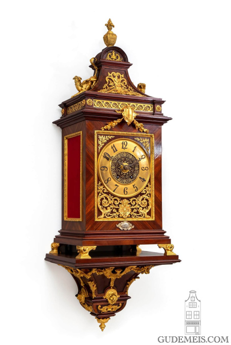 A rare French gilt bronze mounted kingswood bracket clock by Planchon, circa 1890 by Planchon