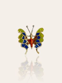 Art Deco Broche in de vorm van een vlinder by Unbekannter Künstler