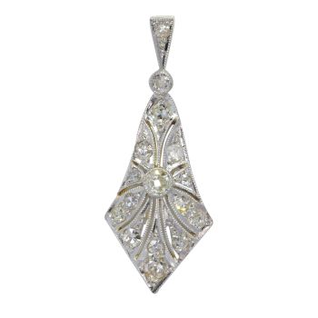Vintage 1920's Art Deco diamond pendant by Onbekende Kunstenaar