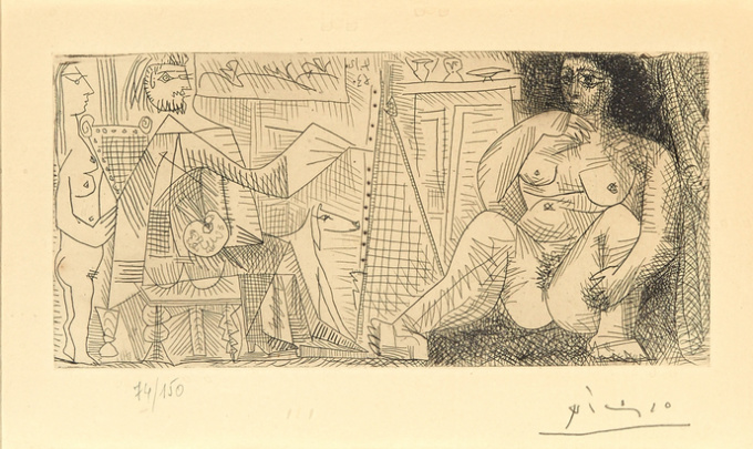Sought after etching by Pablo Picasso 1963 by Pablo Picasso