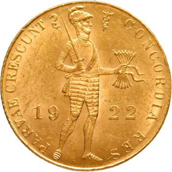 Gold ducat Wilhelmina by Onbekende Kunstenaar