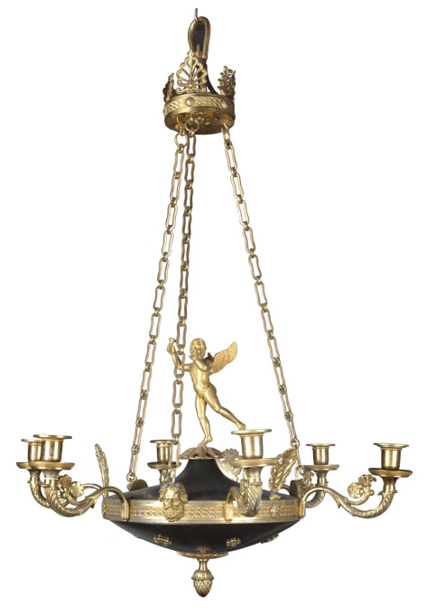 A French Charles X chandelier by Onbekende Kunstenaar