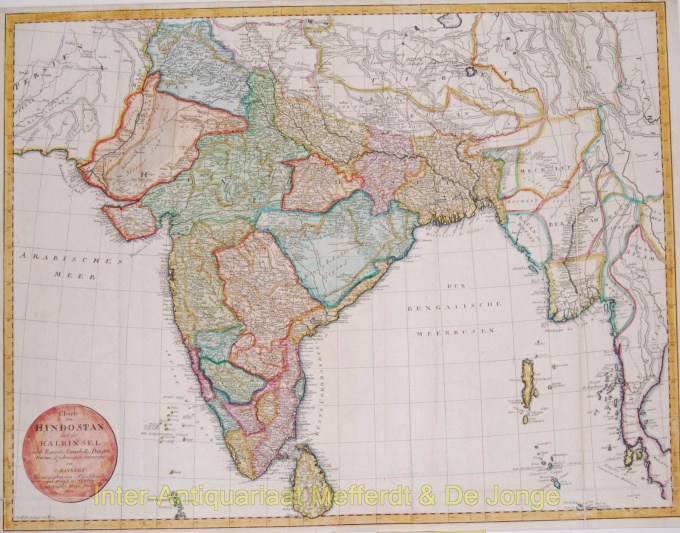 India antique map  by Mannert