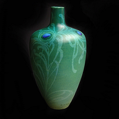 Art nouveau vase  by Edmund Lachenal