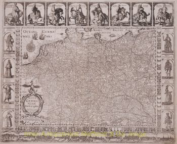 Antique Germany map  by Janssonius