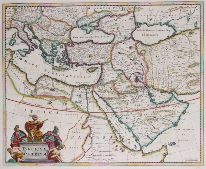 Ottoman Empire map  by Frederick de Wit