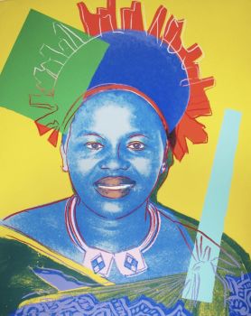 Queen Ntombi Twala of Swaziland by Andy Warhol