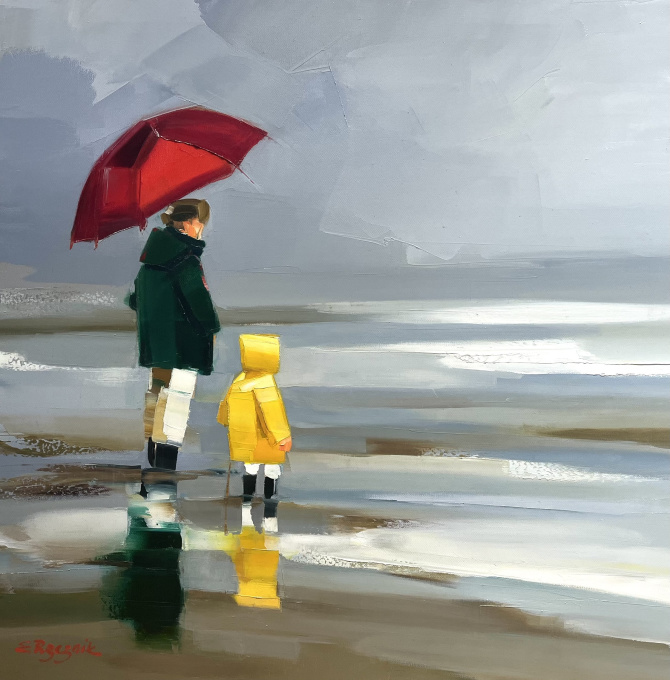 De Rode Paraplu by Ewa Rzeznik