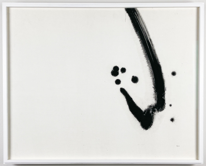 “Composition”, circa 1965 - ink on paper / board, original frame, museumglass by Rune Hagberg