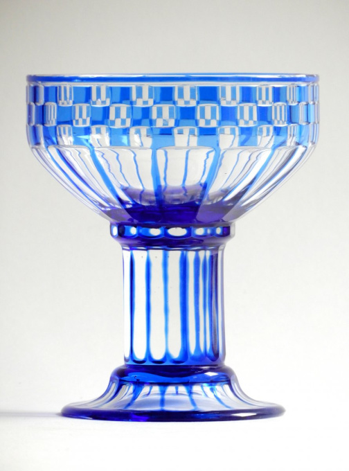 Coupe with geometric decor by Otto Prutscher