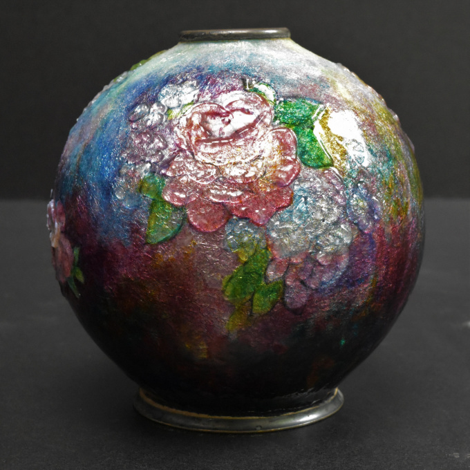 ennamelled vase by Camille Fauré
