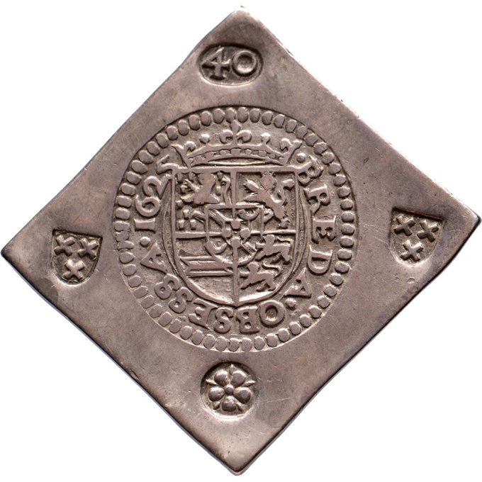 40 stuiver siege coin Breda by Onbekende Kunstenaar