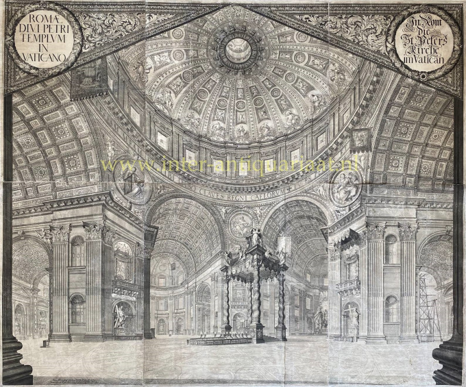 St. Peter's Basilica interior  by Johann Ulrich Kraus