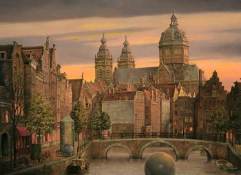 Amsterdam s'éveille by Theo Voorzaat
