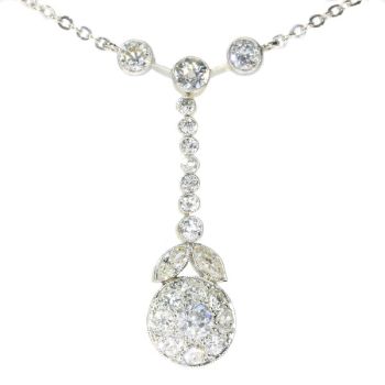 French Art Deco diamond pendant by Unknown Artist