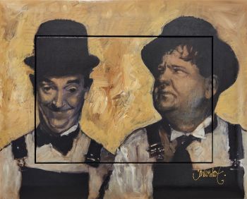 Laurel and Hardy by Peter Donkersloot