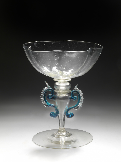 Winged Venetian Goblet by Unknown Artist