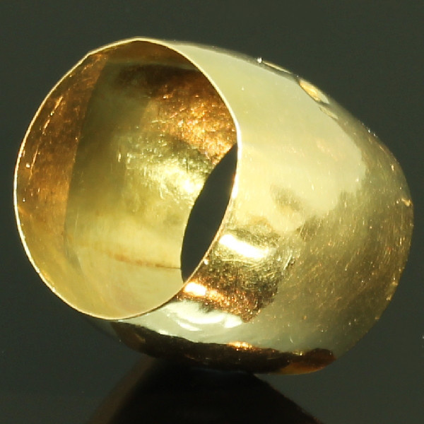Rare extra wide antique wedding band from the Southern Netherlands - Zeeland by Onbekende Kunstenaar