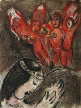 Sara et les Anges by Marc Chagall