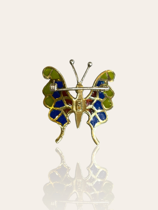 Art Deco Broche in de vorm van een vlinder by Artista Desconocido