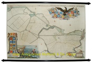 Zeeburg en Diemerdijk wandkaart  by Jan Wandelaar