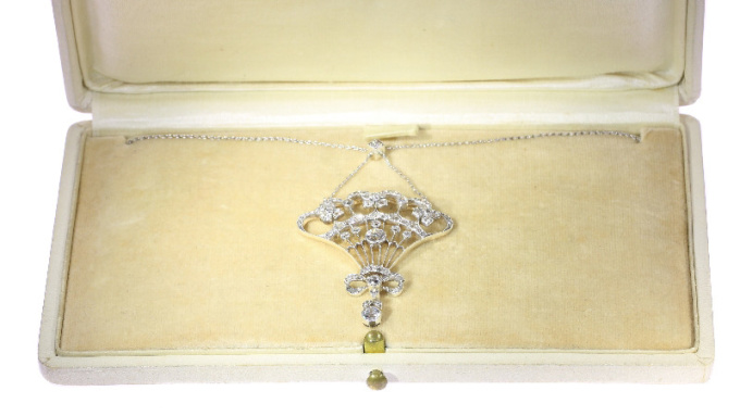 Belle Epoque diamond pendant most probably Austrian Hungarian by Artista Desconhecido