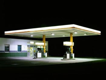 Petrol Stations - white / brown by Ralf Peters
