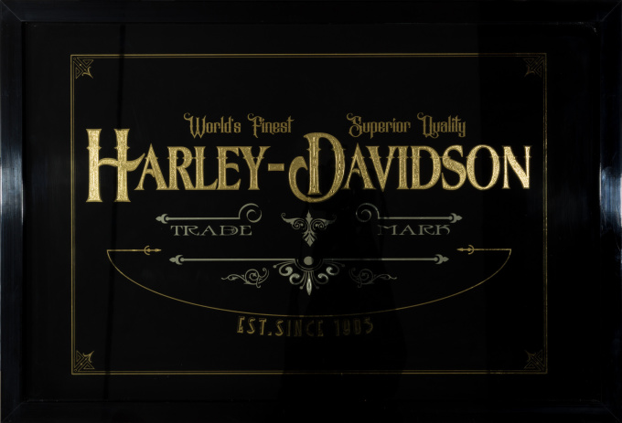 Harley Davidson black -gold by Marcel Timmer