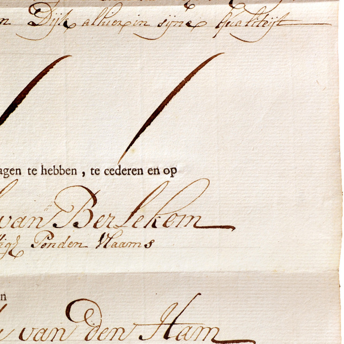Share of 250 Flemish pounds August 1 1758 Middelburgsche Commercie Compagnie by Artista Desconocido