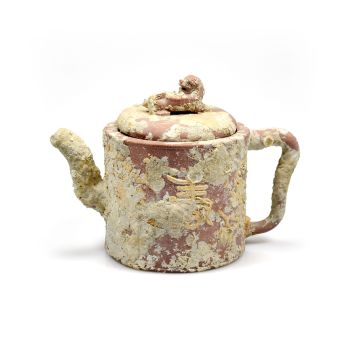 Chinese Yixing cylindrical teapot ca. 1750 by Unknown Artist