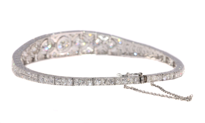 Top quality Vintage Art Deco diamond platinum bracelet by Artiste Inconnu