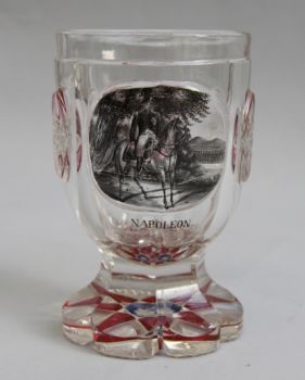 Bohemian Glass, Napoleon on Horseback by Unknown Artist