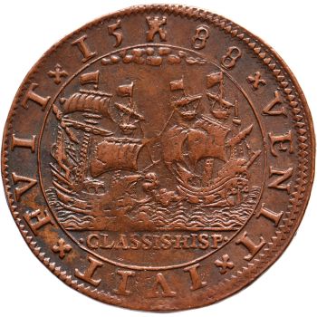 Medal from Zeeland. Defeat of the Spanish Armada by Unknown Artist