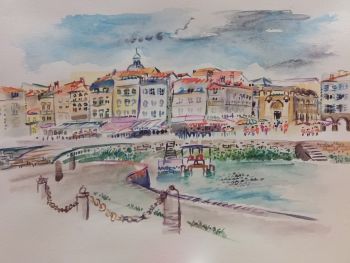 Promenade in the Old Town of La Rochelle by Iam Anna