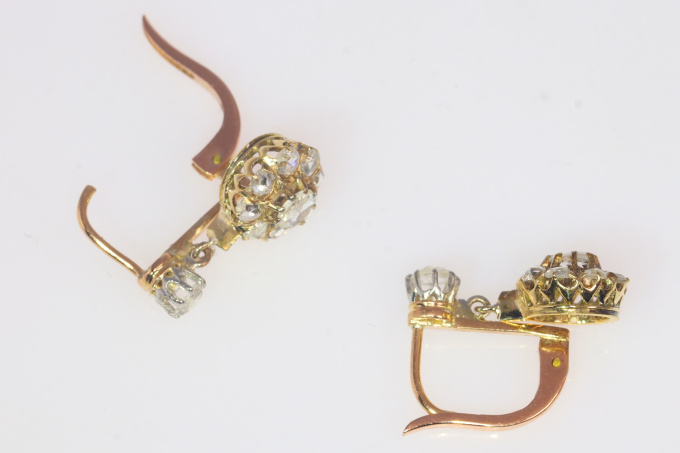Vintage antique diamonds earrings by Unbekannter Künstler