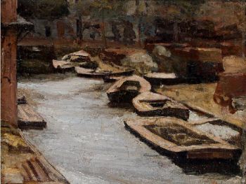 Canal in Amsterdam II by Gerrit Willem Dijsselhof