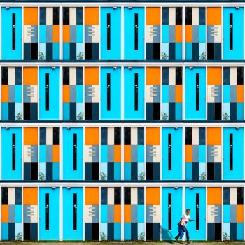 Variations in Orange & Blue by Paul Brouns