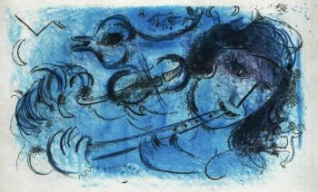 Le Joueur de Flute by Marc Chagall