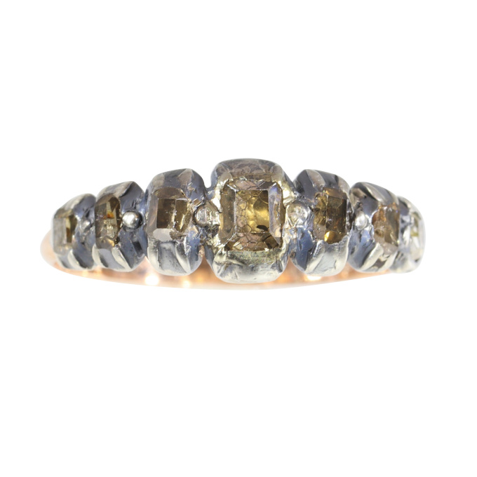 Whispers of the Past: A Baroque Diamond Ring from 1700 by Artista Sconosciuto