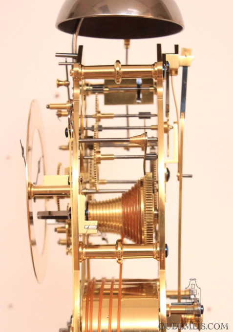 An English brass striking skeleton clock, Rippin Spalding, circa 1830 by Rippin Spalding Rippin Spalding