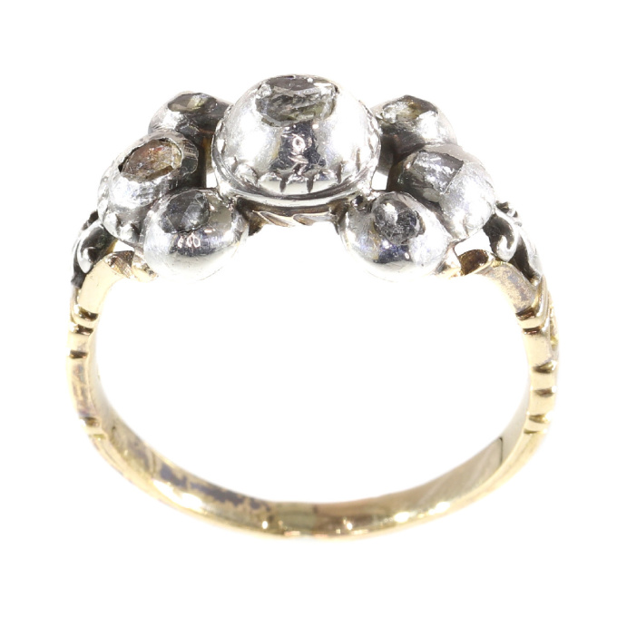 Antique Baroque/Rococo diamond ring by Onbekende Kunstenaar