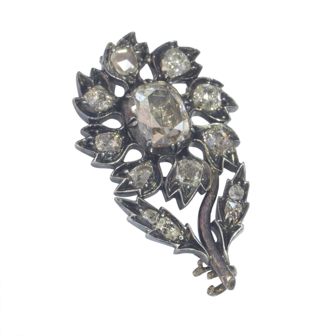 Antique Baroque diamond pin by Artista Sconosciuto