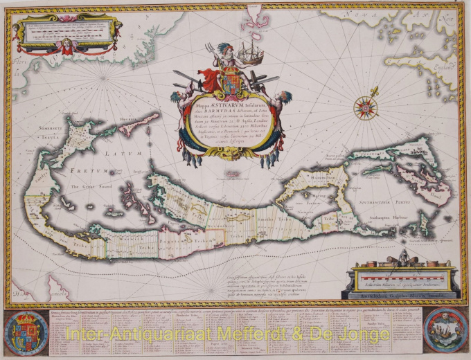 Bermuda map  by Willem Janszoon Blaeu